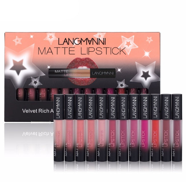 Matte Velvet Waterproof Long Lasting Lipstick Set