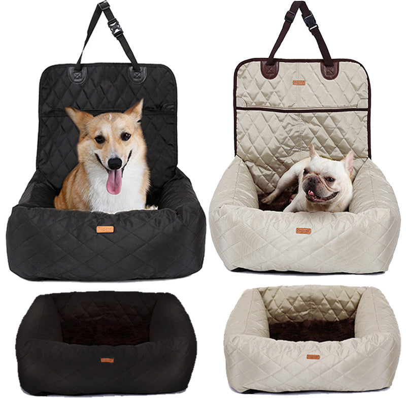 2-in-1 Pet Car Seat Pad & Dog Bed