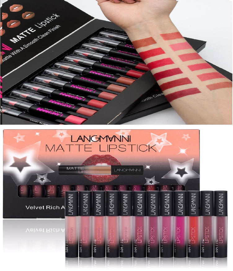 Matte Velvet Waterproof Long Lasting Lipstick Set