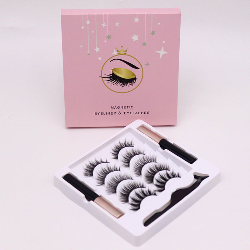 Magnetic Eyelashes with Eyeliner Set Reusable Mink Lashes