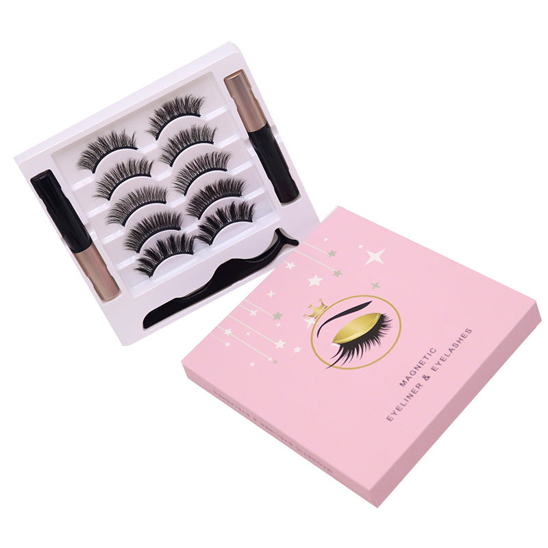 Magnetic Eyelashes with Eyeliner Set Reusable Mink Lashes
