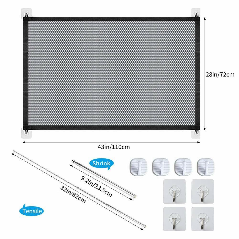Portable Pet Safety Mesh Gate Fence