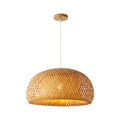 Japanese Bamboo Woven Hanging Chandelier