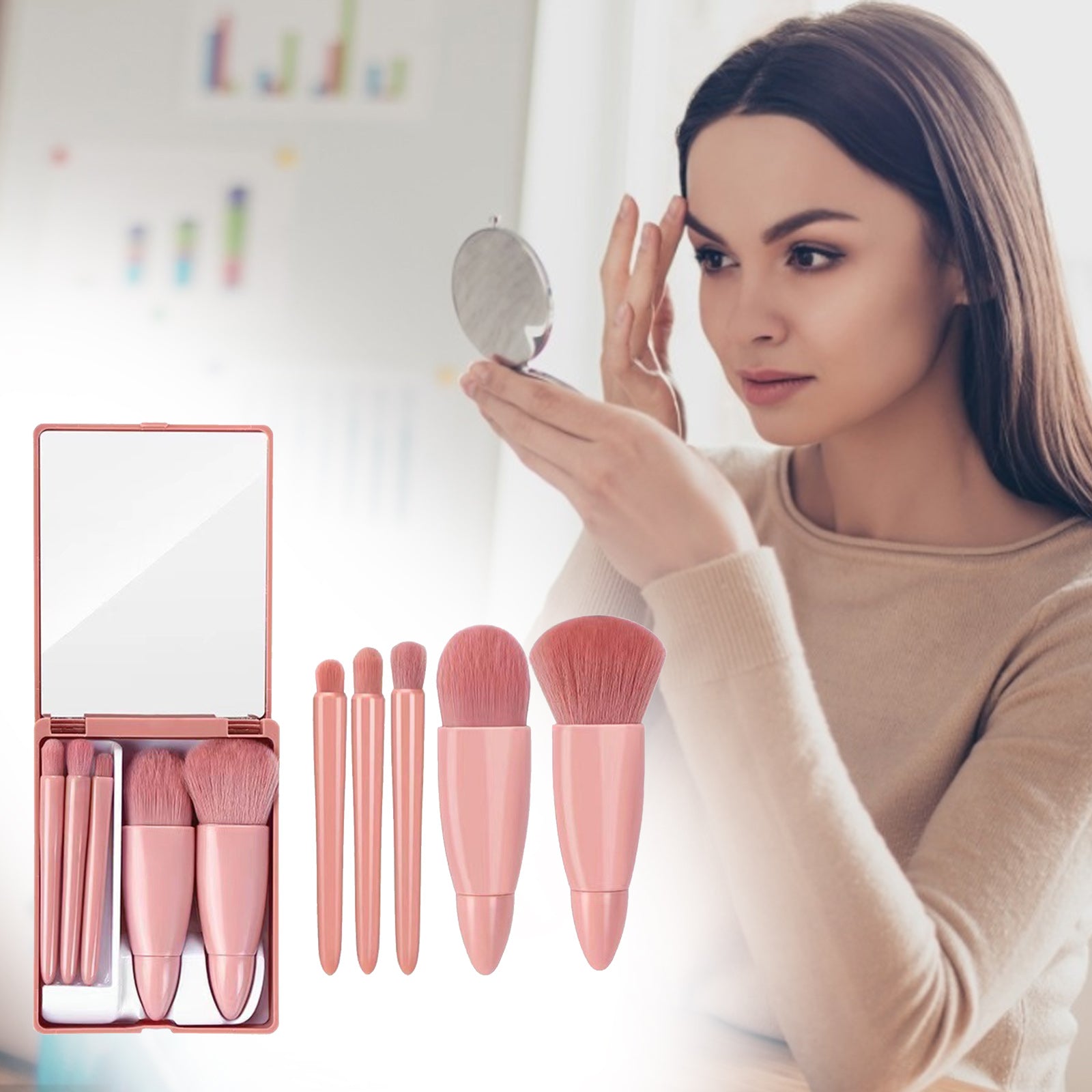 5Pcs Makeup Brush Set Cosmetic Tools