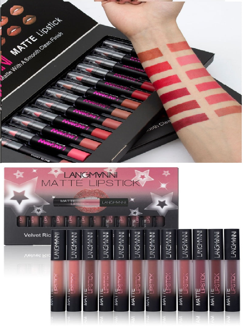 Matte Velvet Waterproof Long Lasting Lipstick Set
