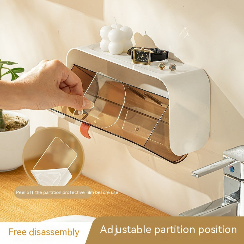 Wall Mounted Bathroom Storage Organizer