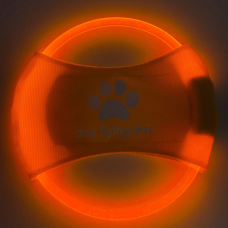 LED Glow Flying Disc Dog Toy
