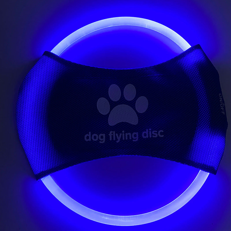 LED Glow Flying Disc Dog Toy