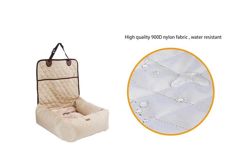 2-in-1 Pet Car Seat Pad & Dog Bed