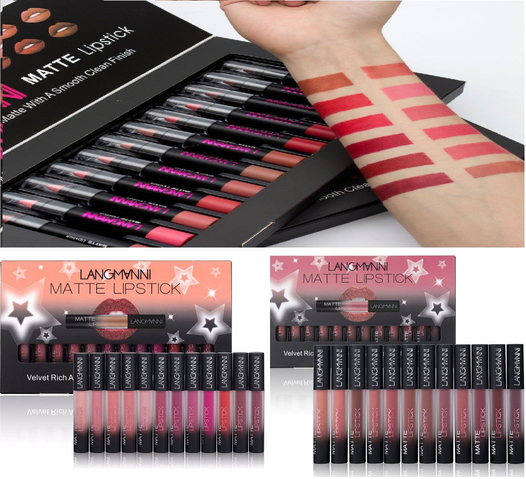 Matte Velvet Waterproof Long Lasting Lipstick Set