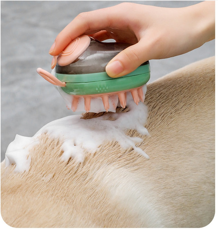 2-in-1 Pet Bathing & Grooming Massage Brush