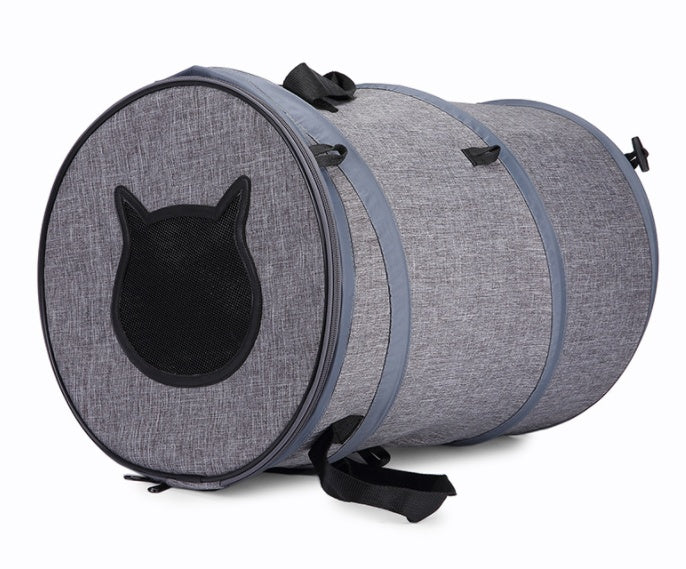 Foldable Pet Carrier Bag with Tunnel Bed