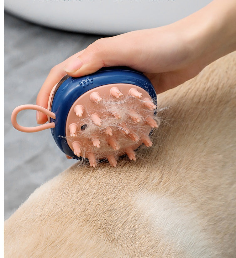 2-in-1 Pet Bathing & Grooming Massage Brush