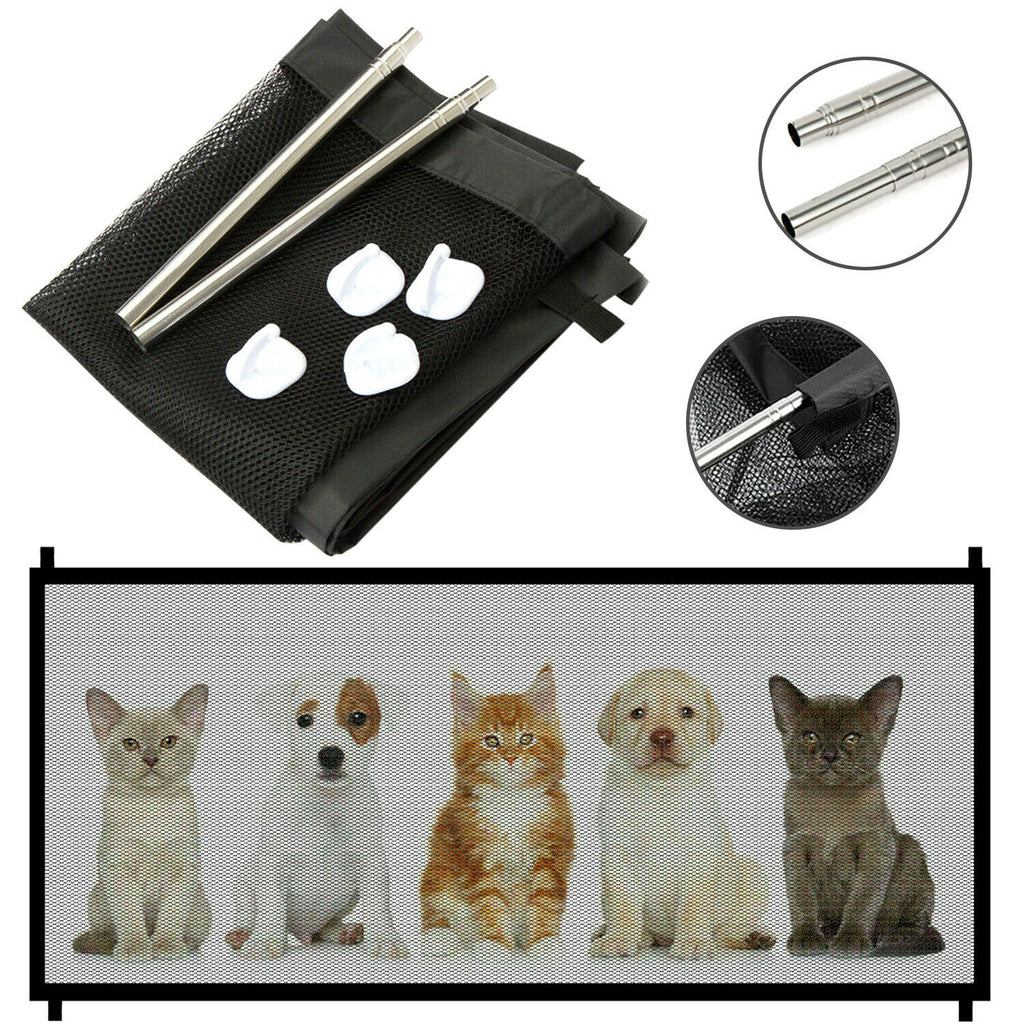 Portable Pet Safety Mesh Gate Fence