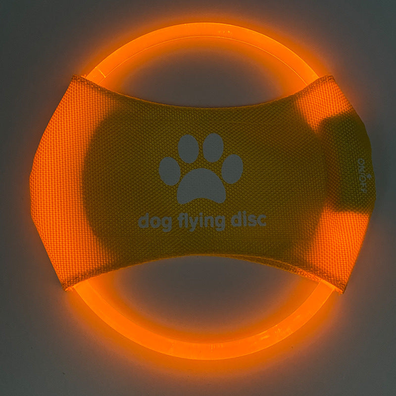 LED Glow Flying Disc Dog Toy