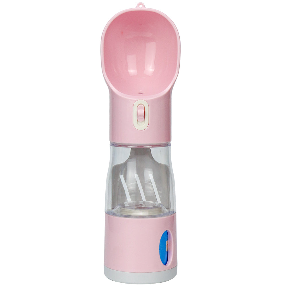Portable Dog Water Bottle with Waste Bag Holder