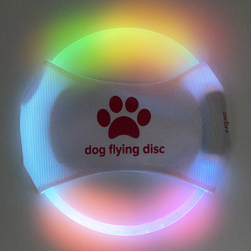 LED Glow Flying Disc Dog Toy
