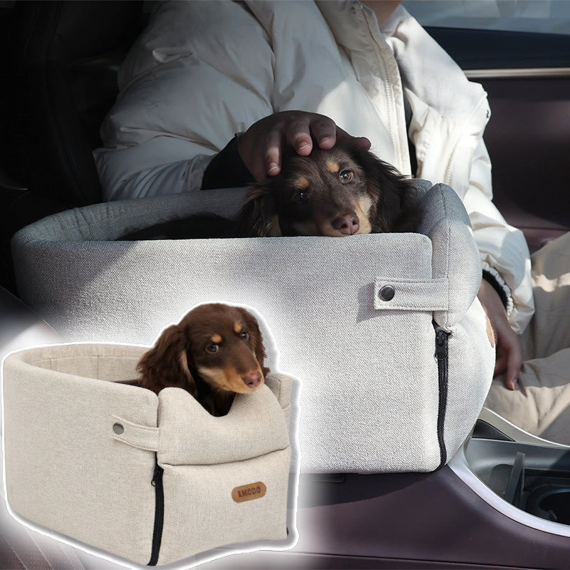Portable Dog Car Seat Bed Carrier