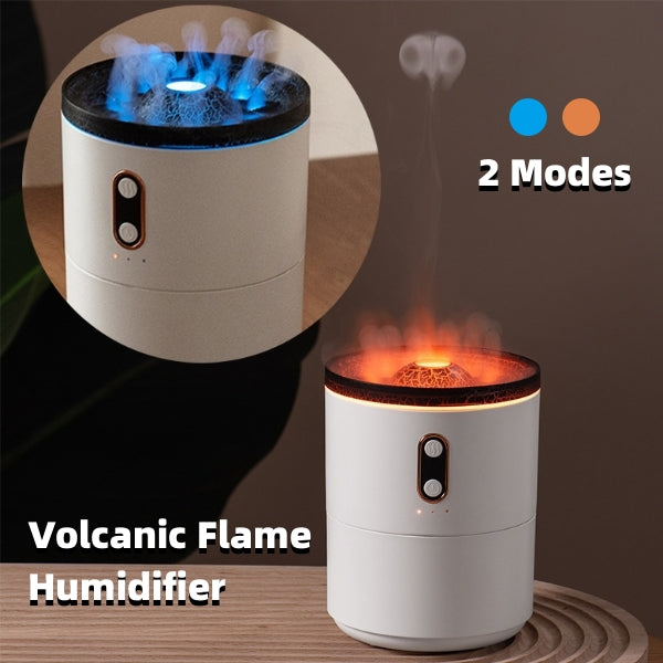 LED Volcanic Flame Essential Oil Humidifier