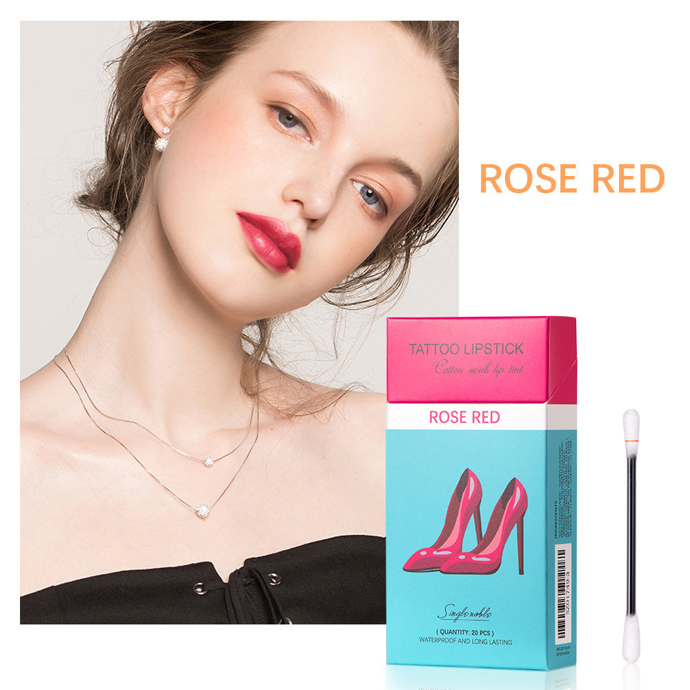 20Pcs Portable Liquid Lipstick Cotton Swab Set