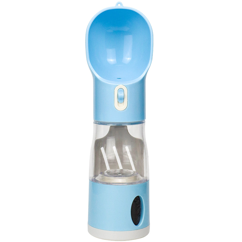 Portable Dog Water Bottle with Waste Bag Holder