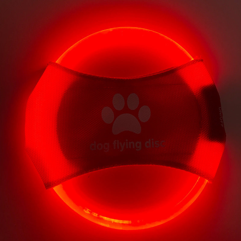 LED Glow Flying Disc Dog Toy