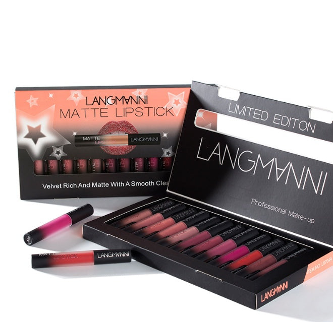 Matte Velvet Waterproof Long Lasting Lipstick Set